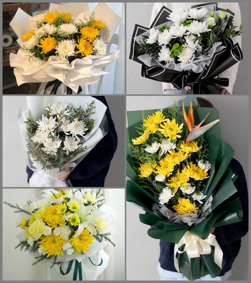 贵州六盘水水城县花嘎乡磨石村白事花束代送
